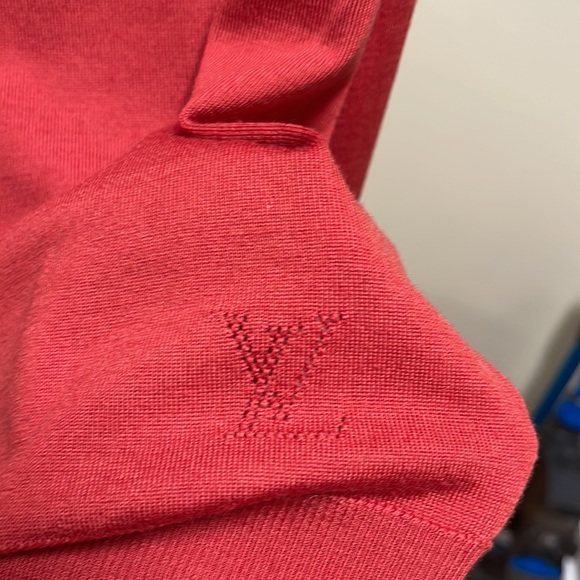 Louis Vuitton ruffled rust button down cardigan - Picture 7 of 11